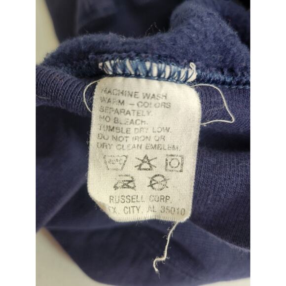 Eastern Il University Alpha Sigma Navy Blue Pullover Sweatshirt Womens Medium - Picture 11 of 11